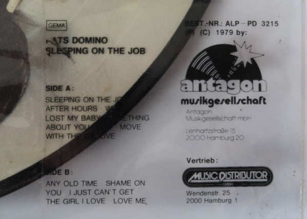 Fats Domino : Sleeping On The Job (LP, Album, Pic)