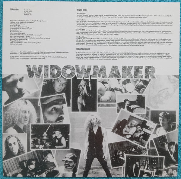 Widowmaker (2) : Stand By For Pain (LP, Album, Ltd, Num, Gol)