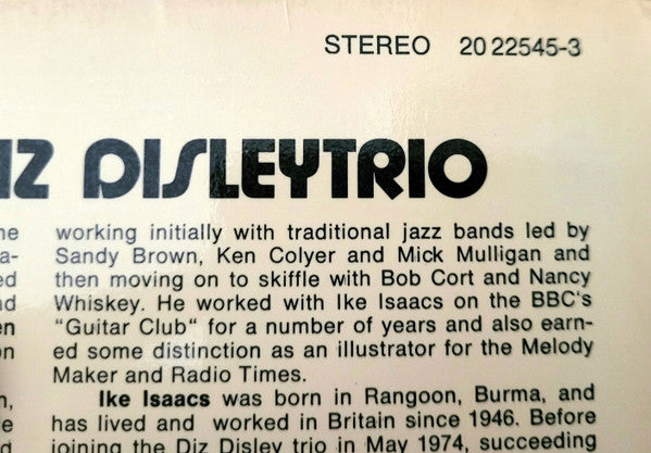 Stéphane Grappelli & Diz Disley Trio : Violinspiration (LP, Album)