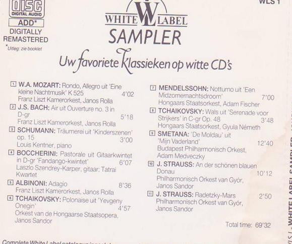 Various : Concert Selectie: Uw Favoriete Klassieken Op Witte CD's (CD, Comp, RM, Smplr)