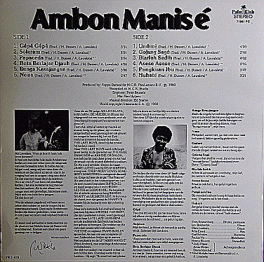 Ais Lawalata : Ambon Manis É (LP, Album)