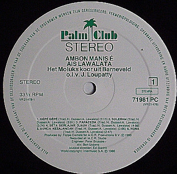 Ais Lawalata : Ambon Manis É (LP, Album)