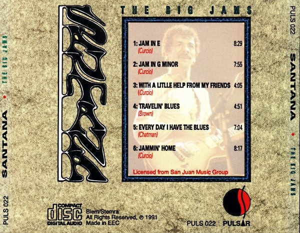 Santana : The Big Jams (CD, Comp)
