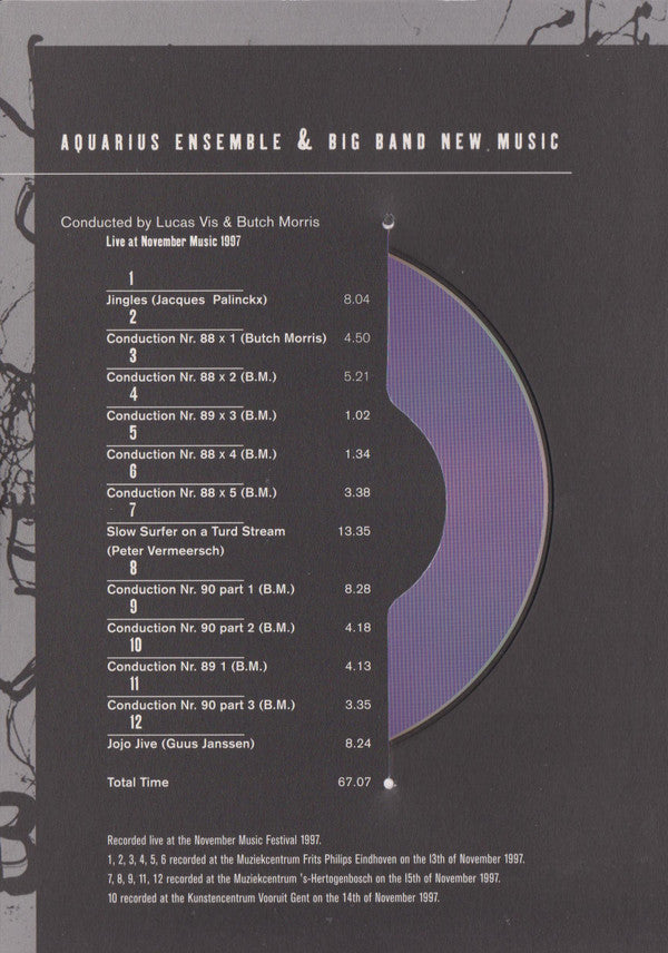 Aquarius Ensemble & Big Band New Music : Live At November Music 1997 (CD, Album, S/Edition)