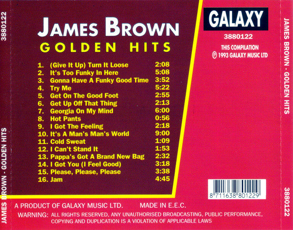 James Brown : Golden Hits (CD, Album, RE)