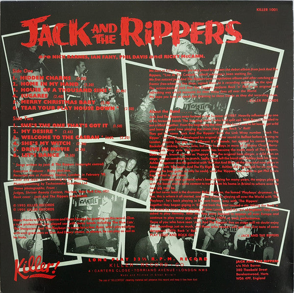 Jack And The Rippers (2) : Live At The Casbah ! (LP)