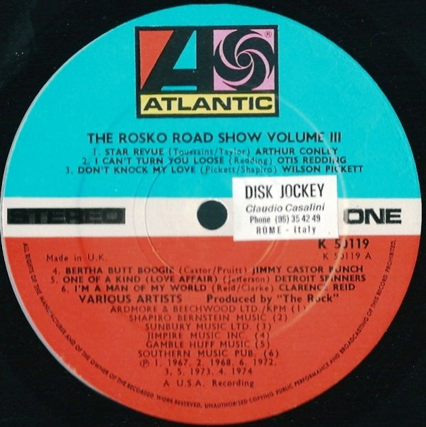 Various Presented By Emperor Rosko : Rosko Road Show Vol. 3 (LP, Comp, Mixed)