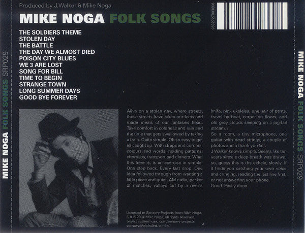 Mike Noga : Folk Songs (CD, Album)