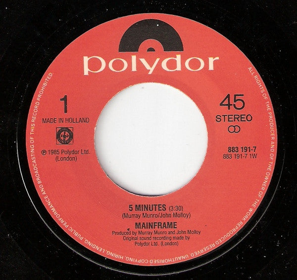 Mainframe (6) : 5 Minutes (7", Single)