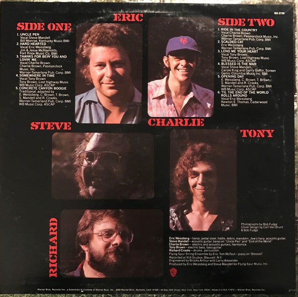 Eric Weissberg And Deliverance : Rural Free Delivery (LP, Album, Pit)