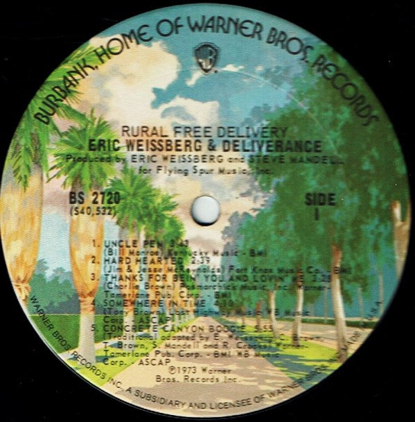 Eric Weissberg And Deliverance : Rural Free Delivery (LP, Album, Pit)