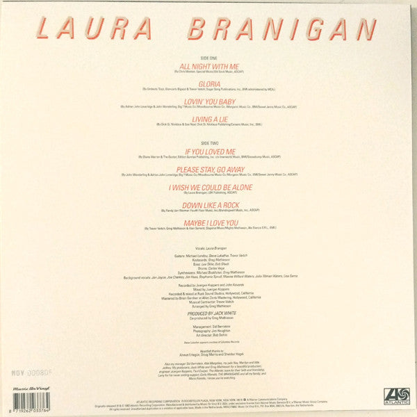 Laura Branigan : Branigan (LP, Album, Ltd, Num, RE, Red)
