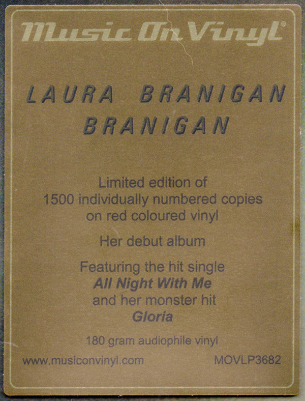 Laura Branigan : Branigan (LP, Album, Ltd, Num, RE, Red)
