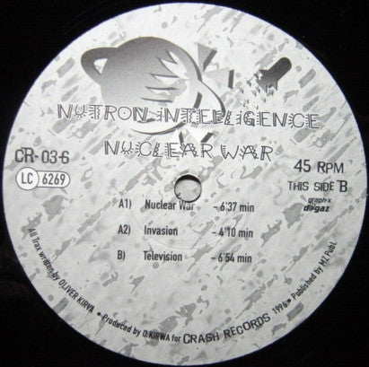 Nutron Intelligence : Nuclear War (12")