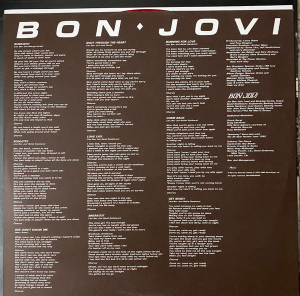 Bon Jovi : Bon Jovi (LP, Album, Ltd, RM, Rub)