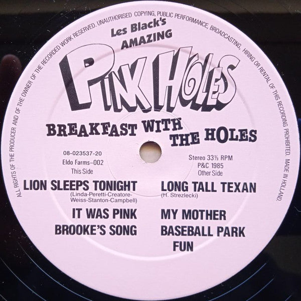 Les Black's Amazing Pink Holes : Breakfast With The Holes (LP, Album)