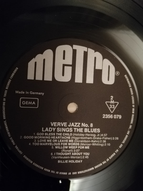Billie Holiday : Lady Sings The Blues (LP, Album, Mono, RE)
