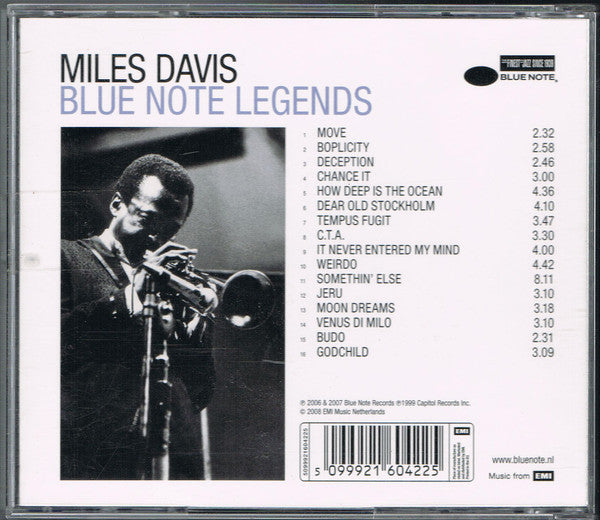 Miles Davis : Blue Note Legends (CD, Comp)