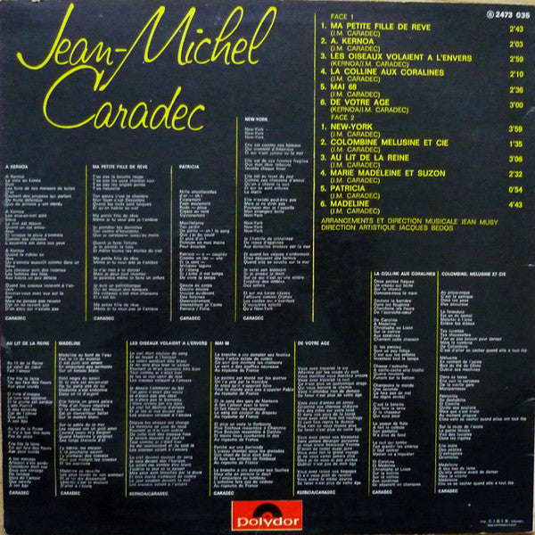 Jean-Michel Caradec : Ma Petite Fille De Rêve (LP, Album)