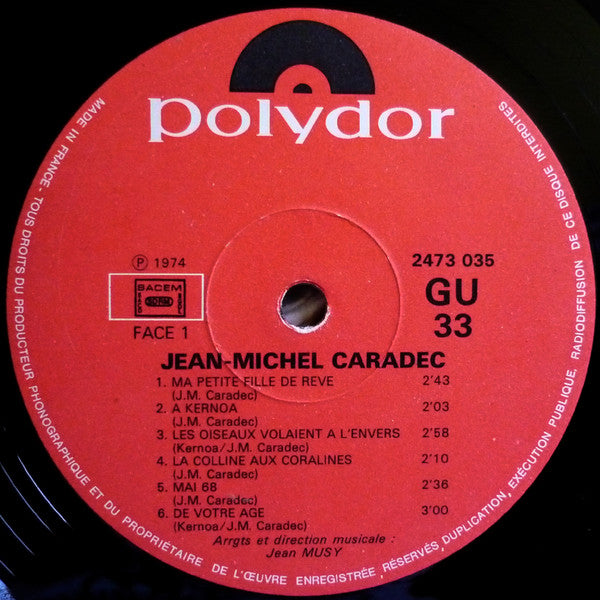Jean-Michel Caradec : Ma Petite Fille De Rêve (LP, Album)