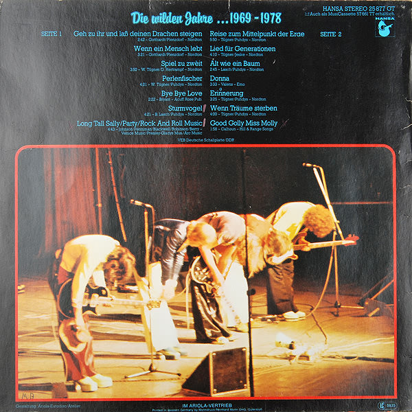 Puhdys : Puhdys 4 - Die Wilden Jahre (LP, Comp)