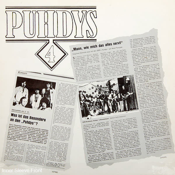 Puhdys : Puhdys 4 - Die Wilden Jahre (LP, Comp)