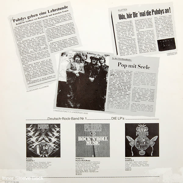 Puhdys : Puhdys 4 - Die Wilden Jahre (LP, Comp)