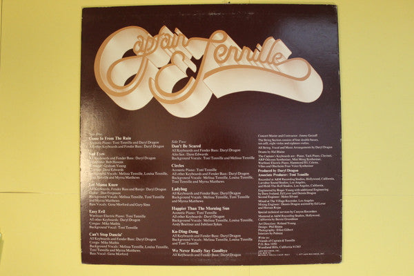 Captain And Tennille : Come In From The Rain (LP, Album, San)