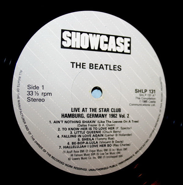 The Beatles : Live! At The Star Club, Hamburg, Germany 1962 (Volume 2) (LP, Album)