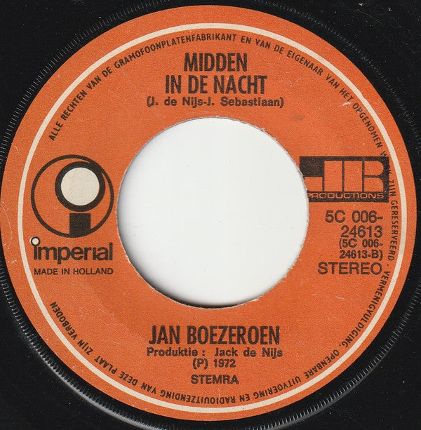 Jan Boezeroen : Oei Oei (7", Single)