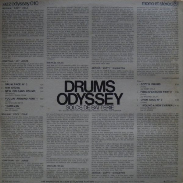 Various : Drums Odyssey (LP, Mono)