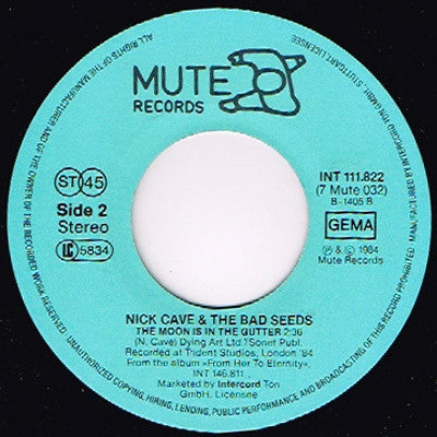 Nick Cave & The Bad Seeds : In The Ghetto (7", Single)