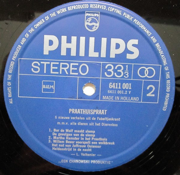 De Fabeltjeskrant : Praathuispraat (LP, Album)