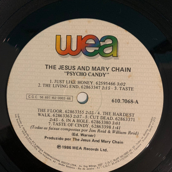 The Jesus And Mary Chain : Psychocandy (LP, Album)