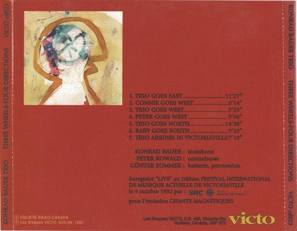 Konrad Bauer Trio : Three Wheels - Four Directions (CD, Album)