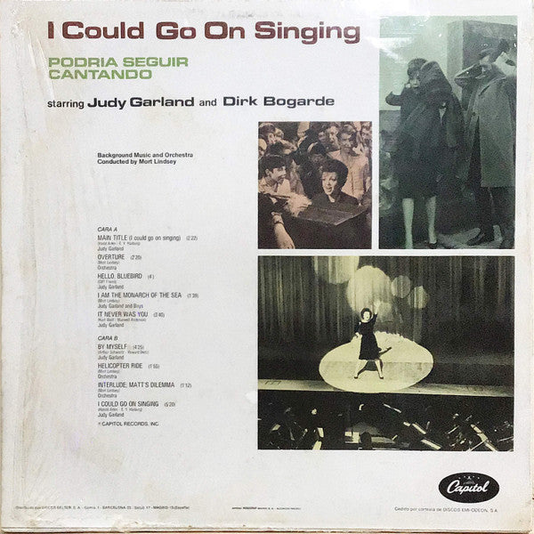 Judy Garland With Mort Lindsey And His Orchestra : Podria Seguir Cantando = I Could Go On Singing (LP, Album, Mono)