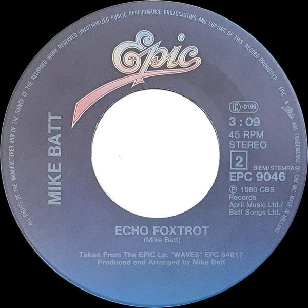 Mike Batt : The Winds Of Change (7", Single)