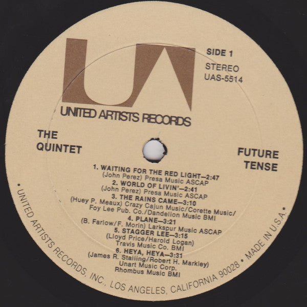Sir Douglas Quintet : Future Tense (LP, Album)