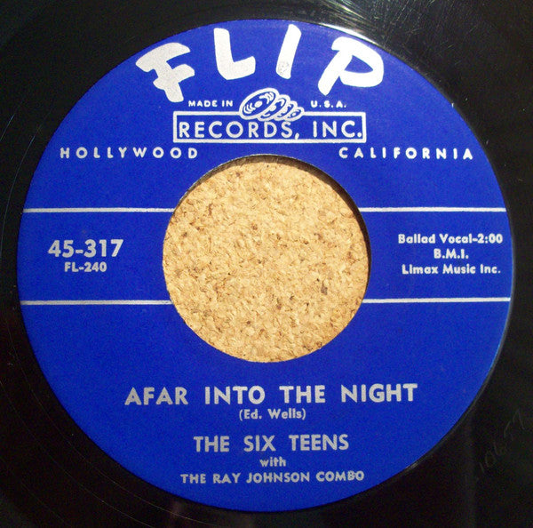 The Six Teens With Ray Johnson Combo : Send Me Flowers (7", Single)