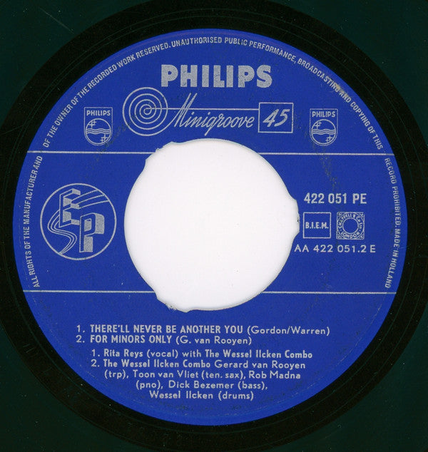 The Wessel Ilcken Combo With Rita Reys : The Wessel Ilcken Combo With Rita Reys (7", EP, Mono)