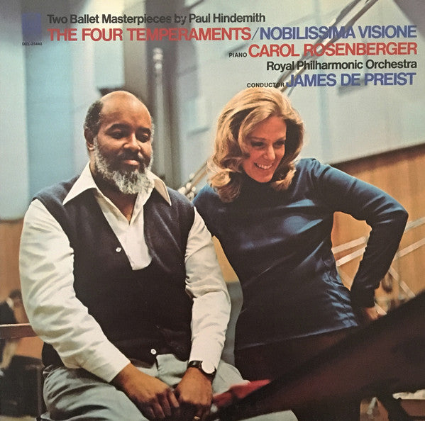 Paul Hindemith - Carol Rosenberger, Royal Philharmonic Orchestra, James DePreist : The Four Temperaments / Nobilissima Visione (LP)