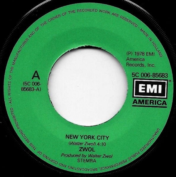 Walter Zwol : New York City (7", Single)