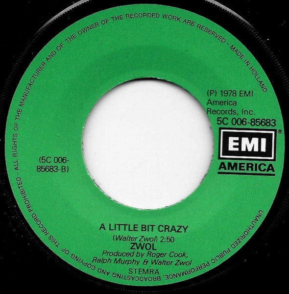 Walter Zwol : New York City (7", Single)