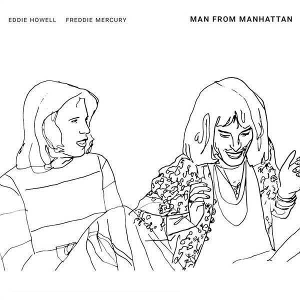 Eddie Howell & Freddie Mercury : Man From Manhattan (LP, Comp, Ltd, Whi)