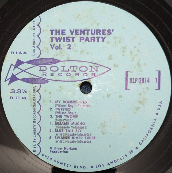 The Ventures : Twist Party Vol. 2 (LP, Album, Mono)