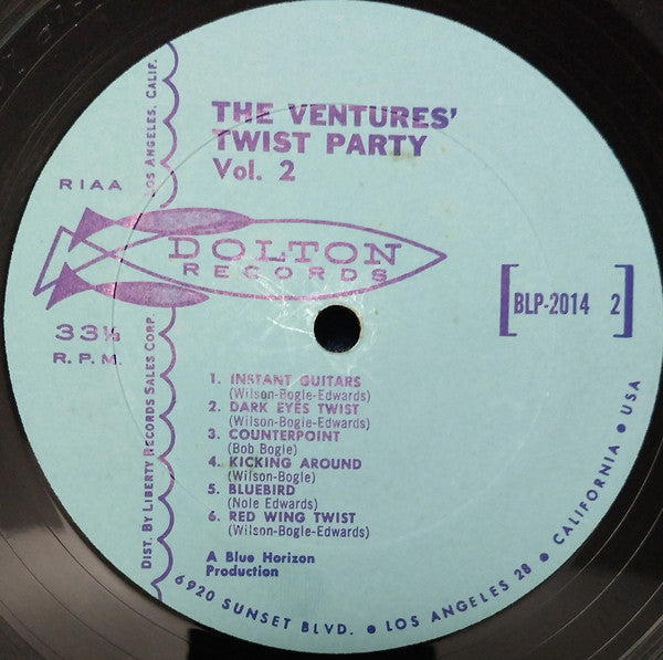 The Ventures : Twist Party Vol. 2 (LP, Album, Mono)