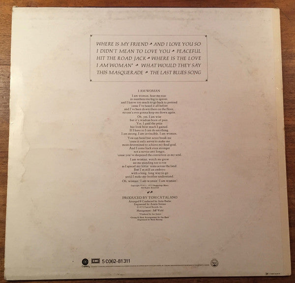 Helen Reddy : I Am Woman (LP, Album)