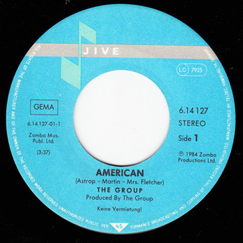 The Group : American (7", Single, Promo)