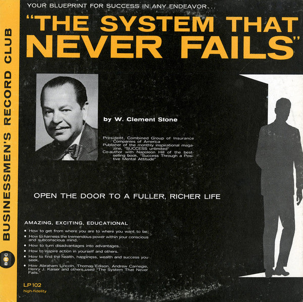 W. Clement Stone : The System That Never Fails (LP)