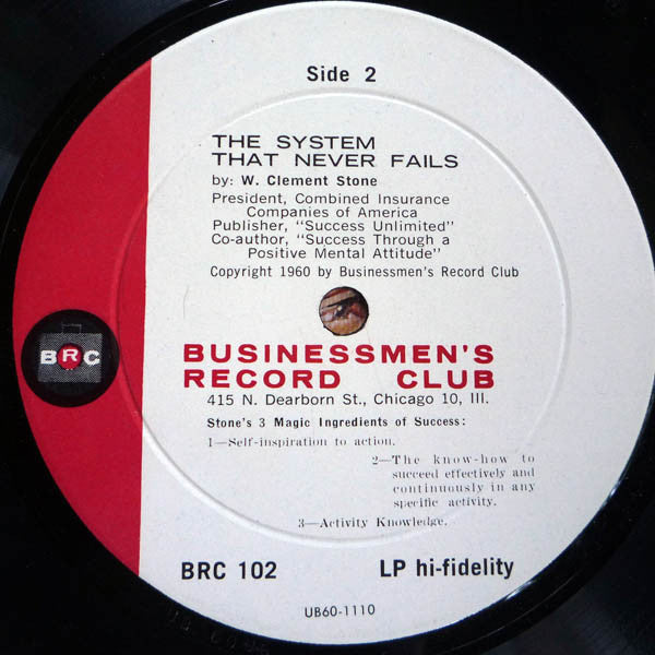 W. Clement Stone : The System That Never Fails (LP)